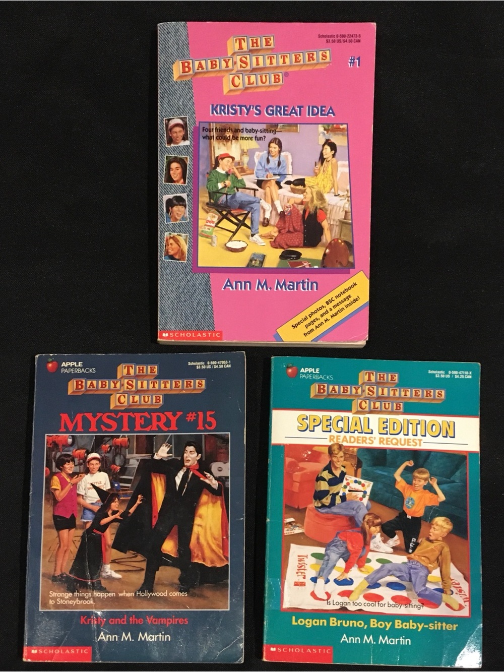 (3) Vintage “The Baby-Sitters Club” Books